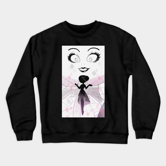 White Diamond's Web: White Pearl Crewneck Sweatshirt by Zyden